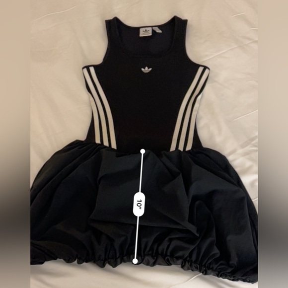 RARE|Adidas Original Balloon Dress- Black- Hong Kong Exclusive|Sporty Chic - Picture 5 of 6